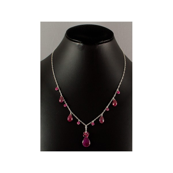 JNSU1233 Dyed Ruby Necklace JNSU1233 Dyed Ruby Necklace