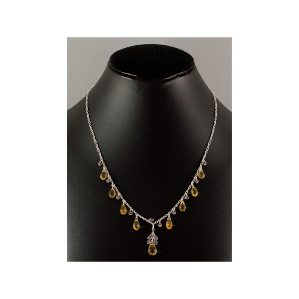 JNSU1242 Lemon Quartz Necklace JNSU1242 Lemon Quartz Necklace