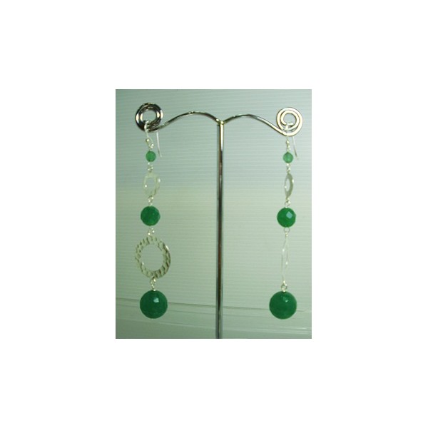 E0329 Green Agate Earring E0329 Green Agate Earring