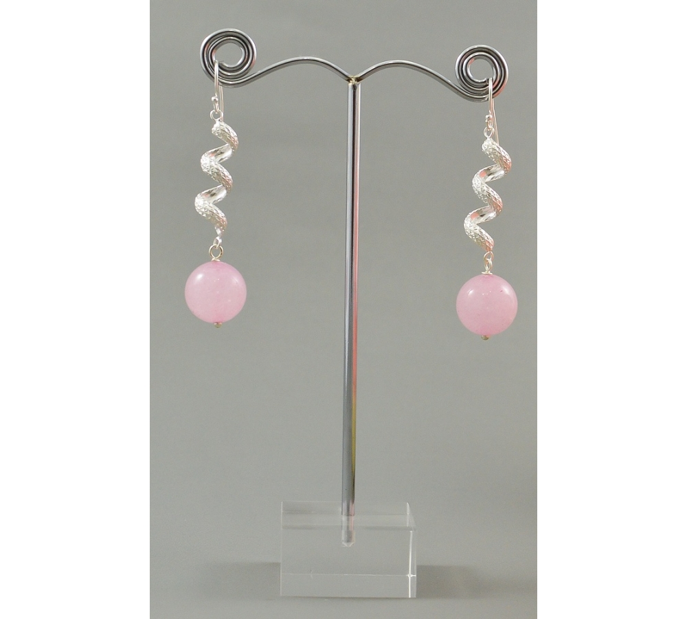 JE451 Rose Quartz Earring JE451 Rose Quartz Earring