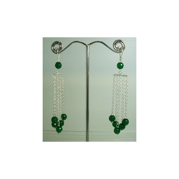 E0352 Green Agate Earring E0352 Green Agate Earring