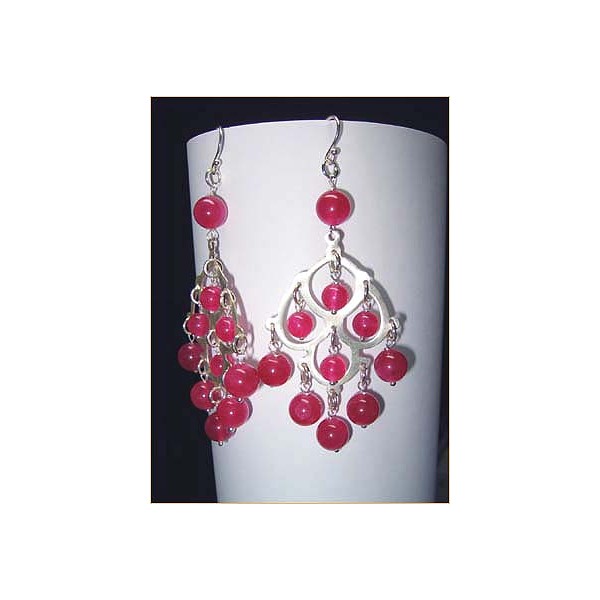 E0035 Dyed Ruby Earring E0035 Dyed Ruby Earring