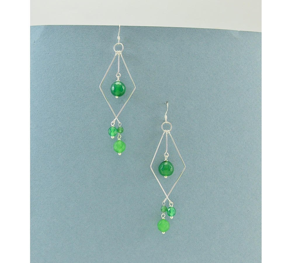 JE425 Green Agate Earring JE425 Green Agate Earring