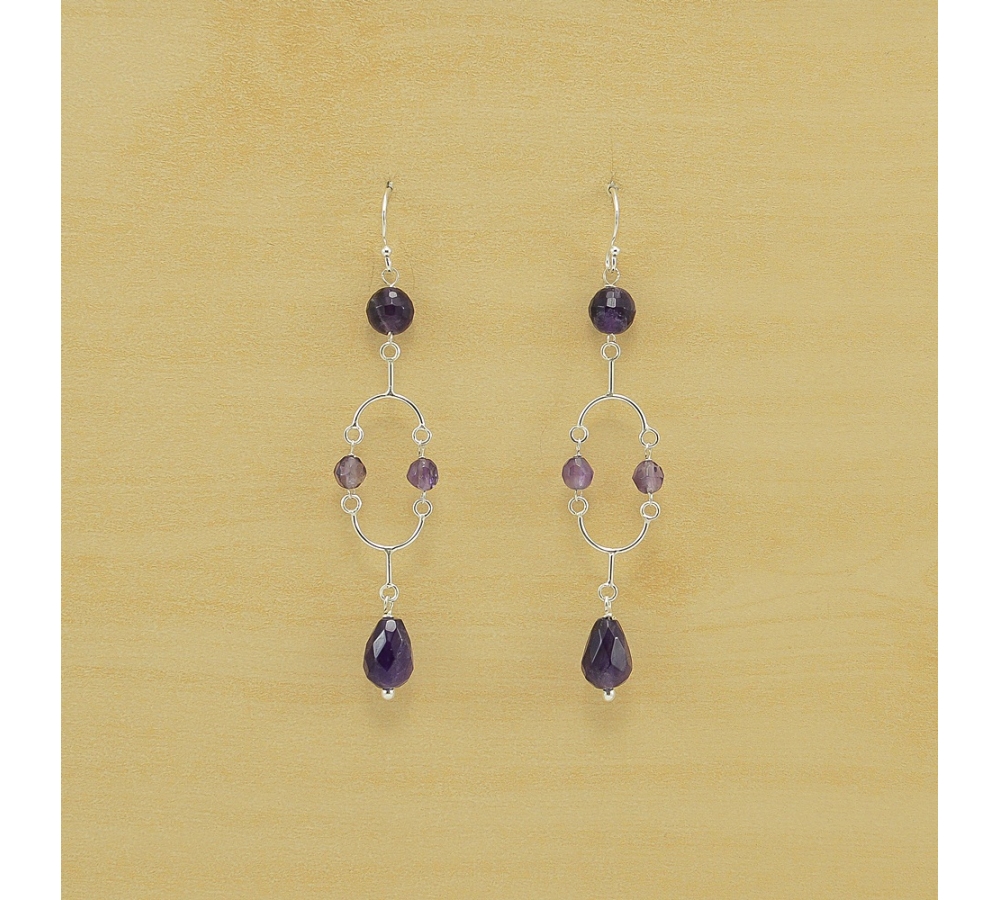 JE 406 Amethyst Earring JE 406 Amethyst Earring