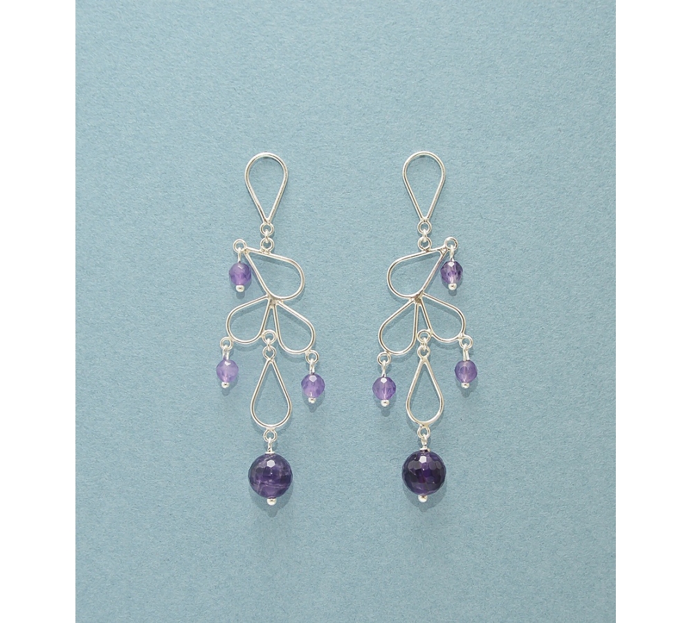 JE392 Amethyst Earring JE392 Amethyst Earring