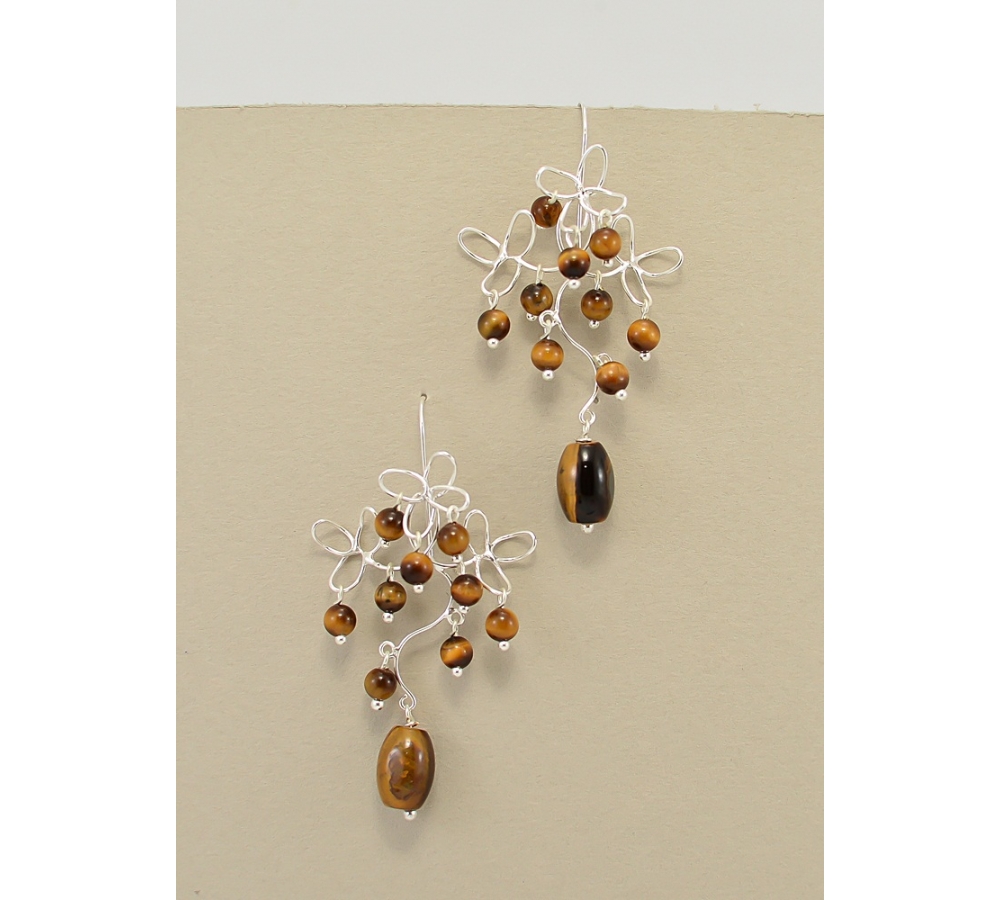 JE384 Tiger Eye Earring JE384 Tiger Eye Earring