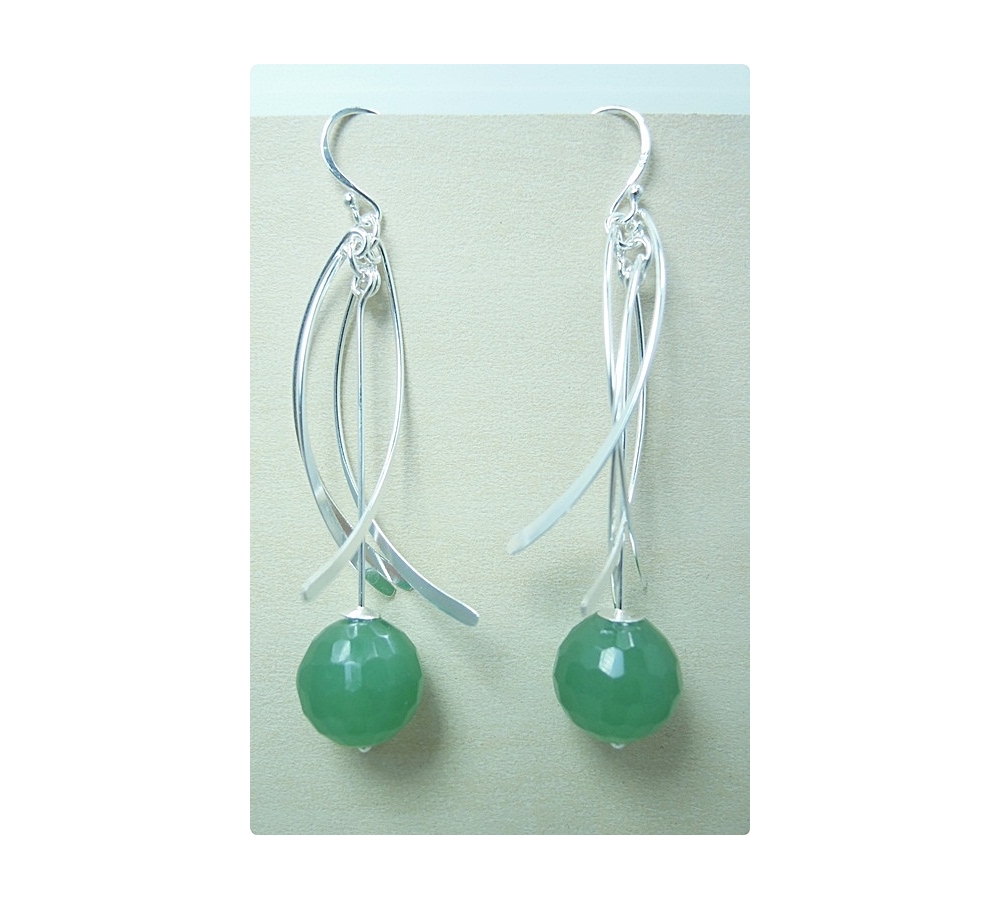JE378 Green Agate Earring JE378 Green Agate Earring