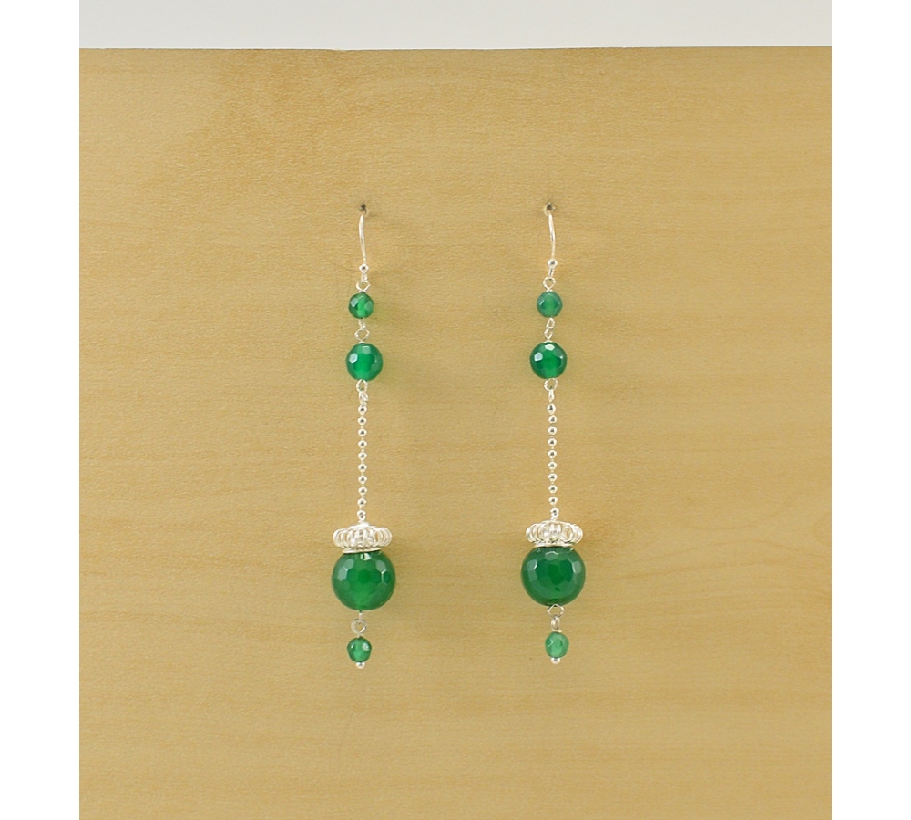 JE375 Green Agate Earring JE375 Green Agate Earring