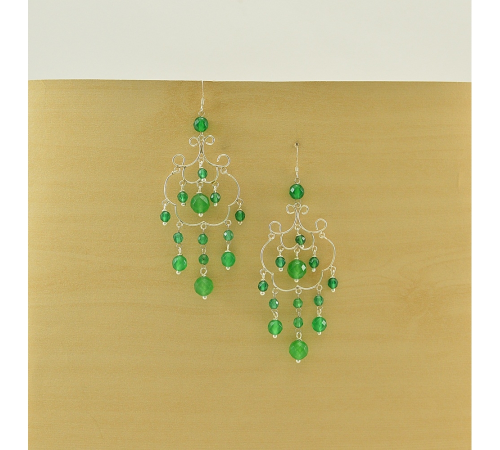 JE365 Green Agate Earring JE365 Green Agate Earring