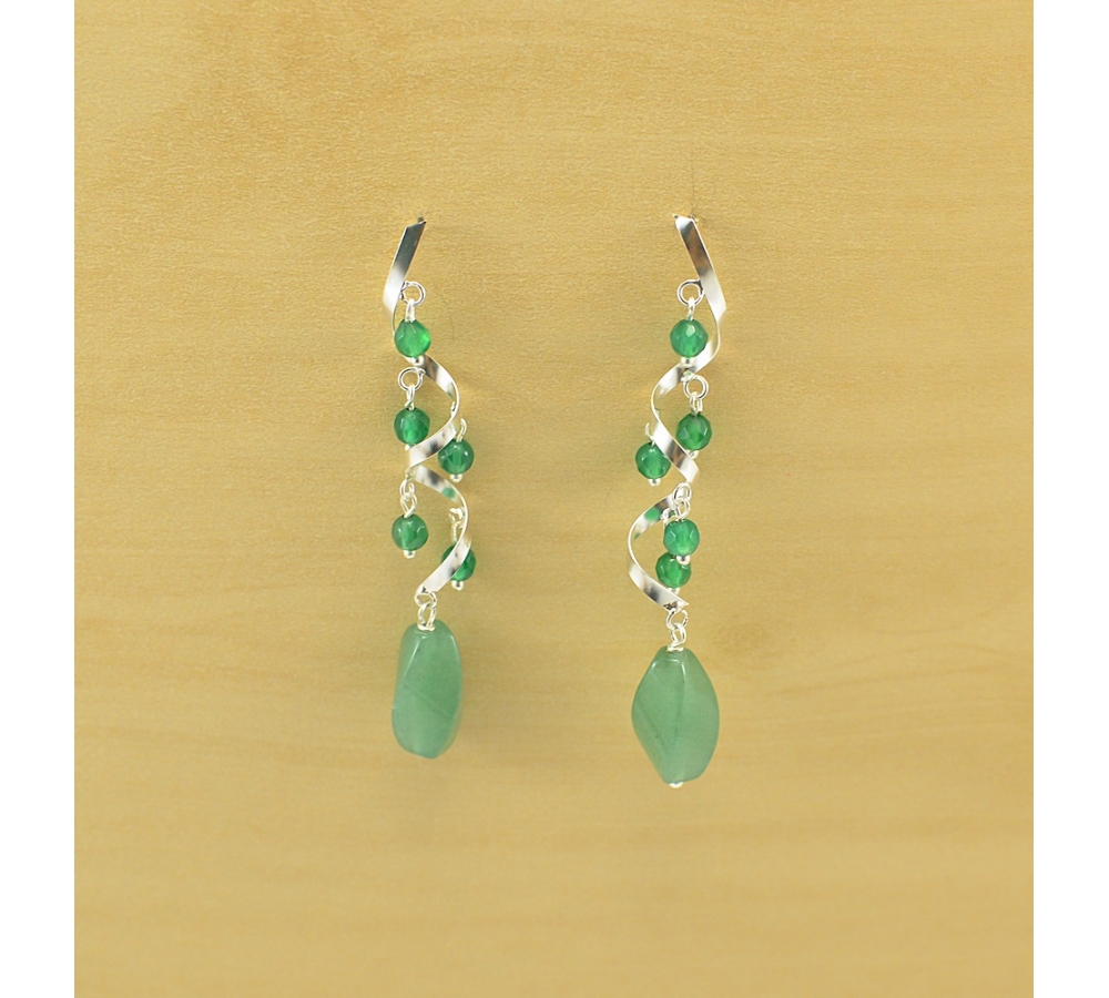 JE360 Green Agate Earring JE360 Green Agate Earring