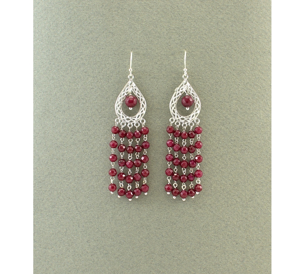 JE356 Dyed Ruby Earring JE356 Dyed Ruby Earring