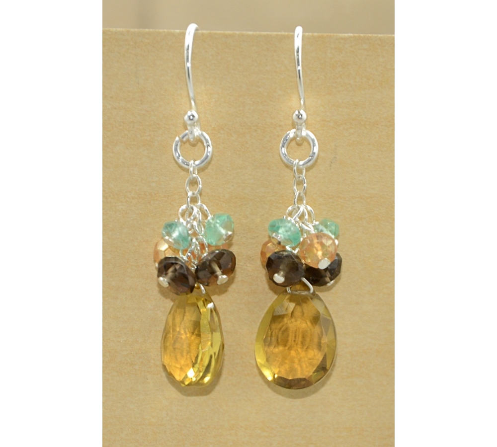 JE351 Lemon Quartz Champagne Earring JE351 Lemon Quartz Champagne Earring